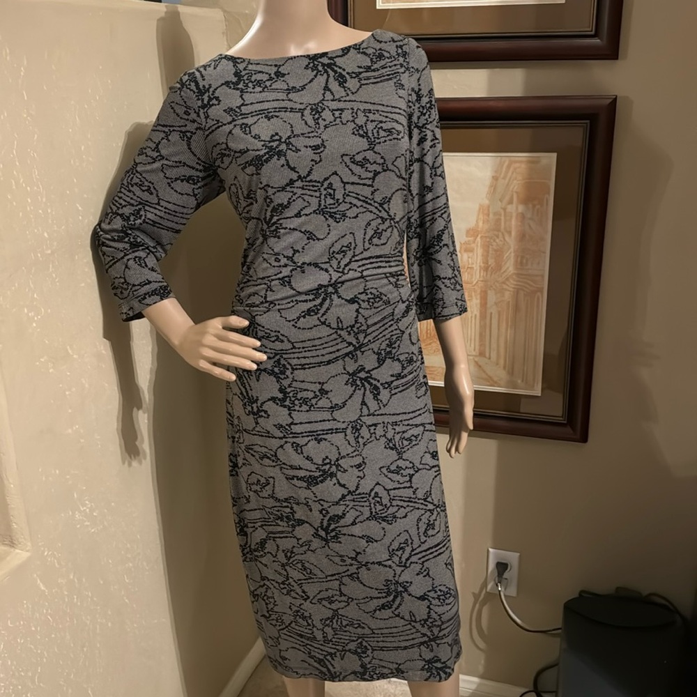 David Meister Women’s Black Stretch Dress sz 10